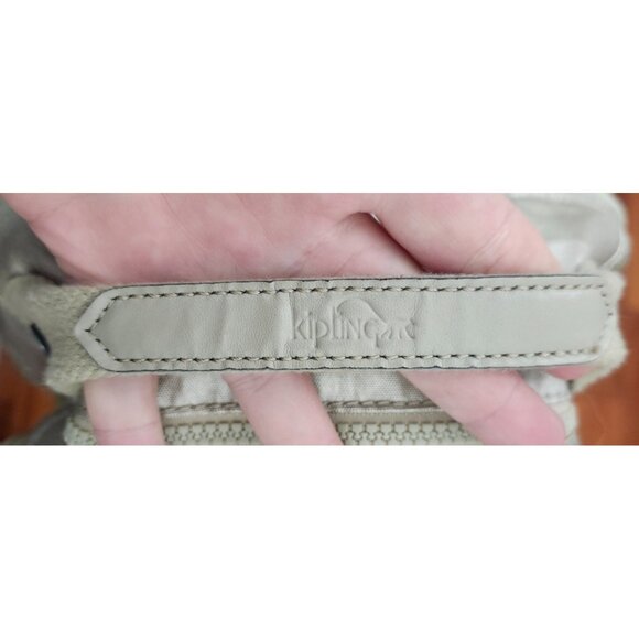 Kipling Seoul Extra Large Metallic 17" Laptop Backpack XL Champagne Gold Monkey - Picture 10 of 16